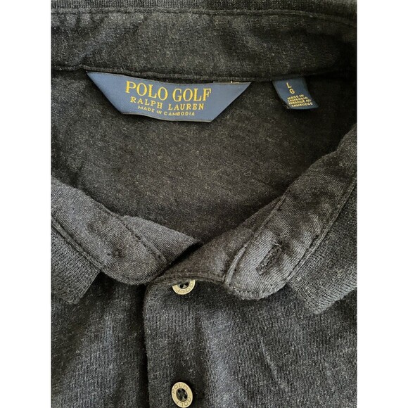 POLO GOLF Ralph Lauren Henley Shirt Wool Silk Blend Size Large - Picture 5 of 6